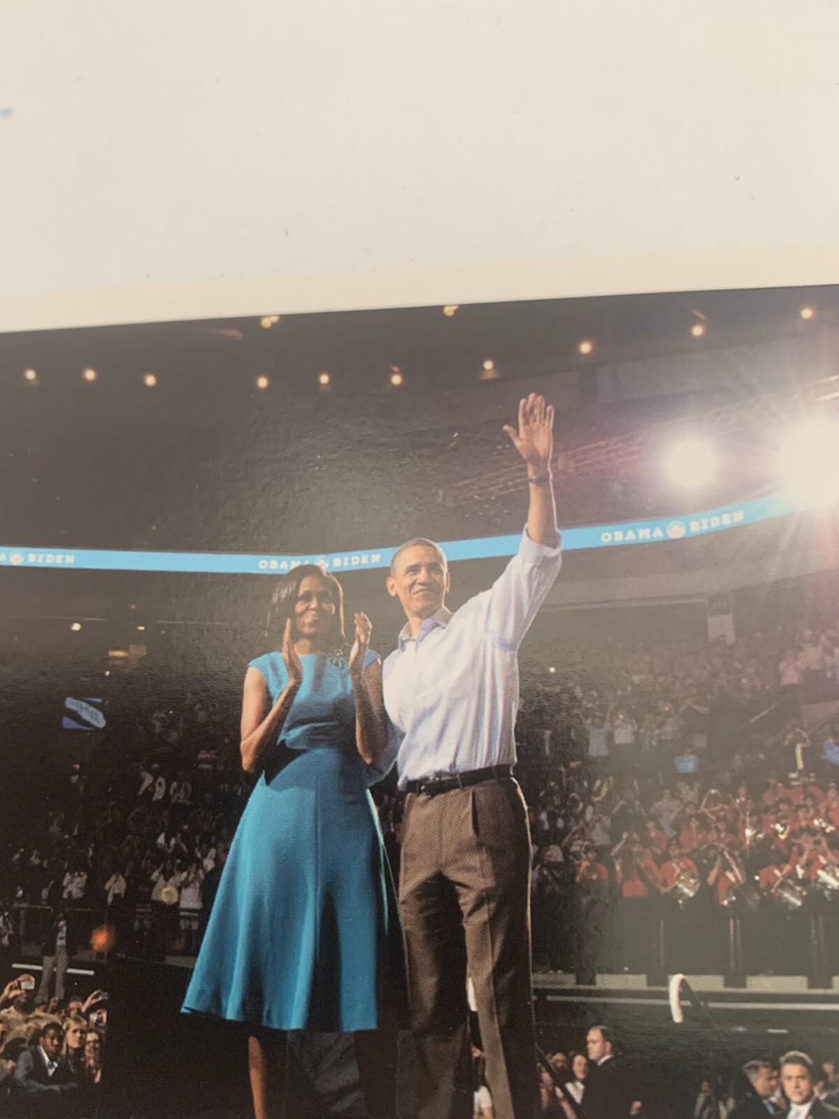 Michelle Obama Campaign Message Printed Signature Barack Obama Democrat