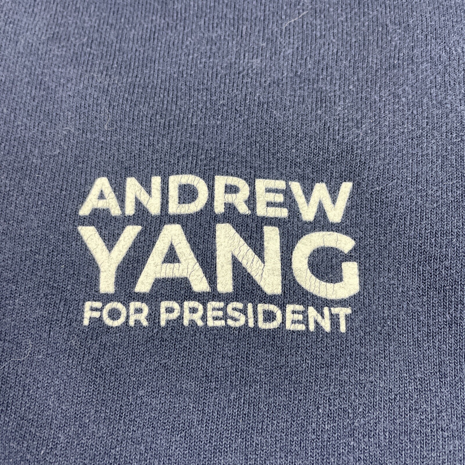 Andrew Yang For President Blue 2020 Hoodie Zip Sweatshirt XL Royal Apparel USA