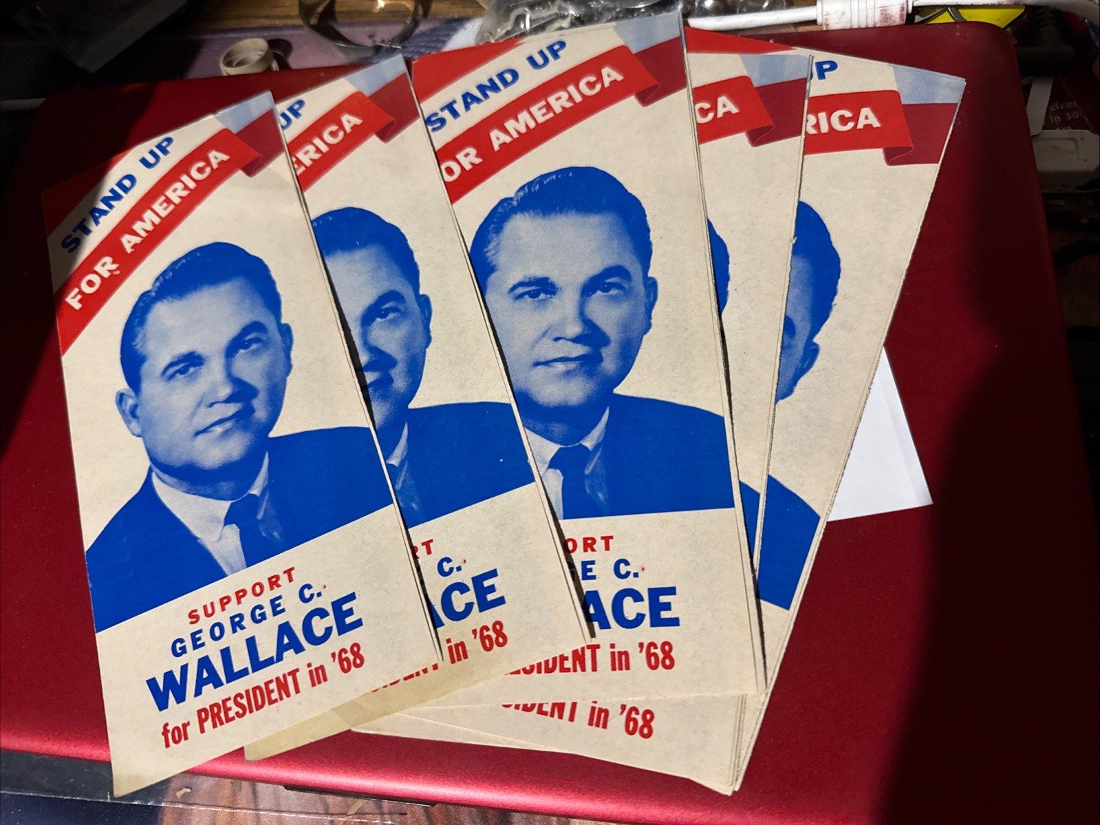 Lot Of 9 Vintage 1968 George Wallace for President Pamphlet