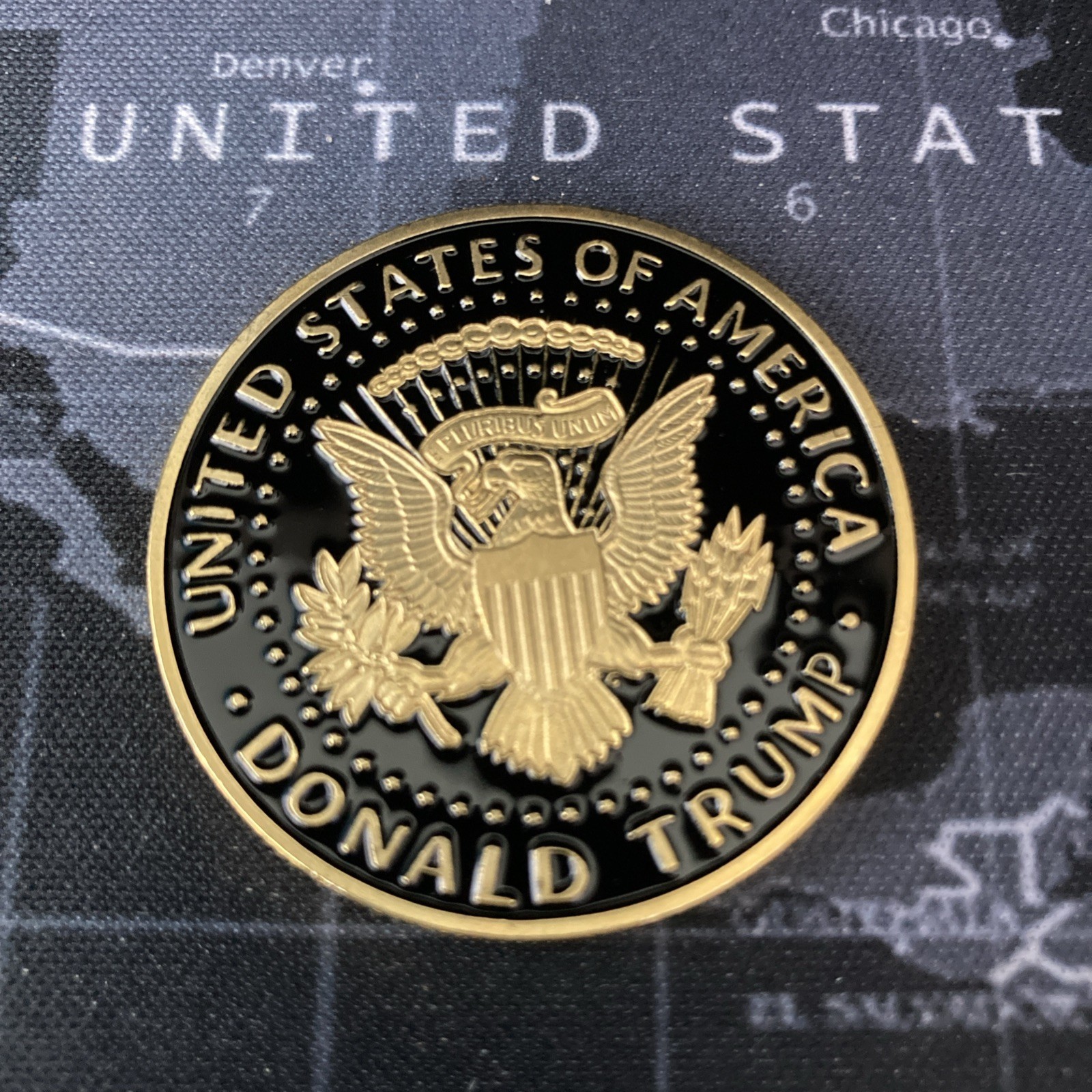 2019 Donald Trump Black Gold Challenge Coin MAGA – US Seller