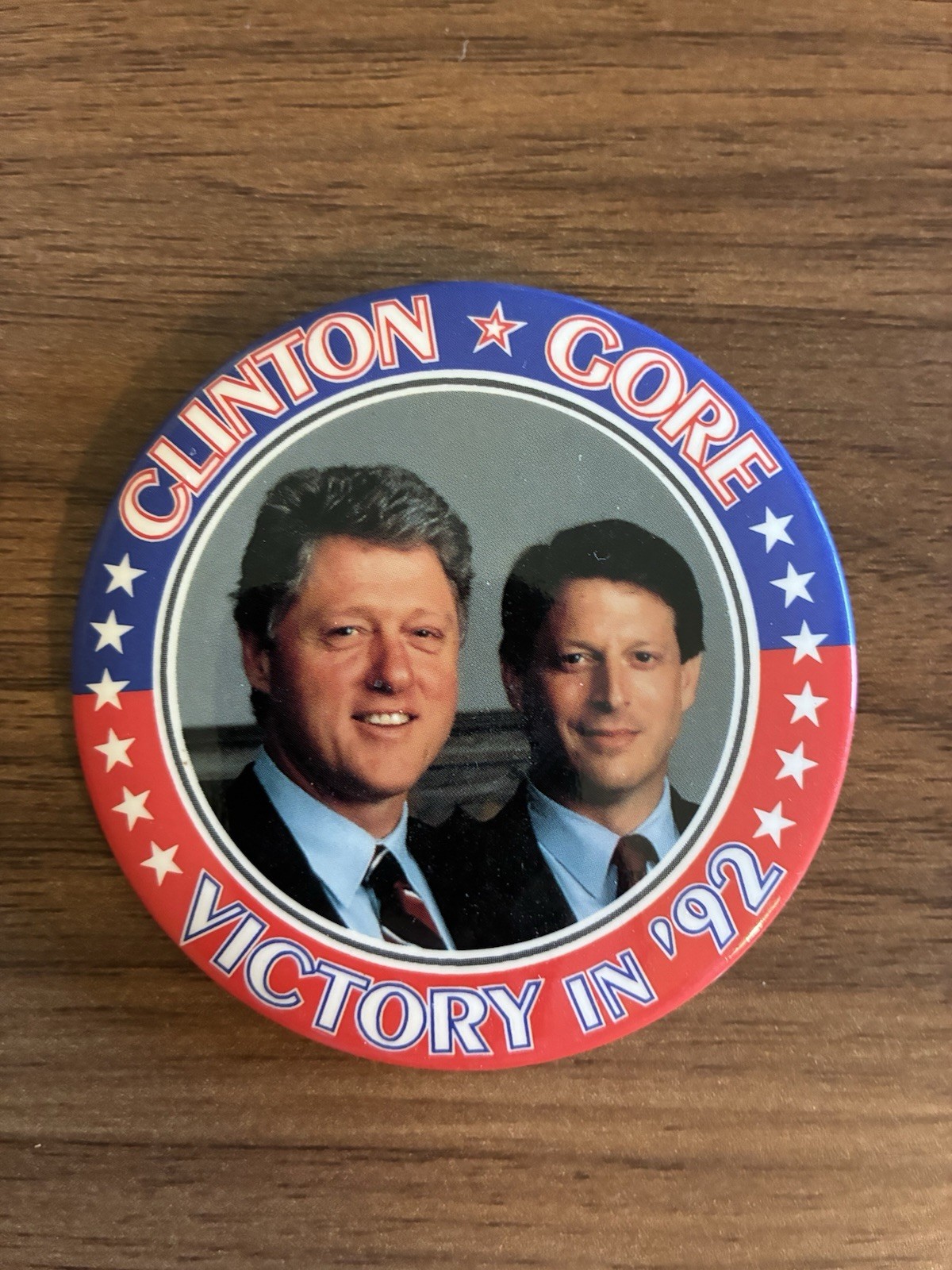Vintage Clinton Gore Victory in ‘92 Clothing Pin Political Collectible