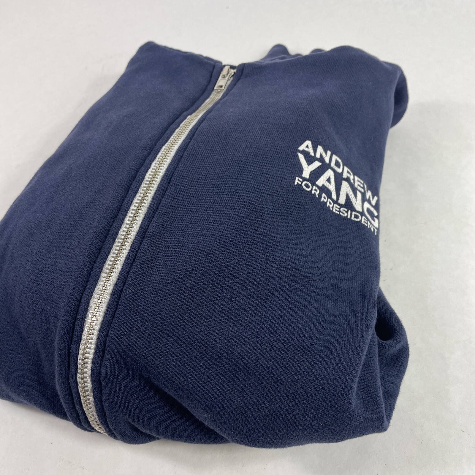 Andrew Yang For President Blue 2020 Hoodie Zip Sweatshirt XL Royal Apparel USA