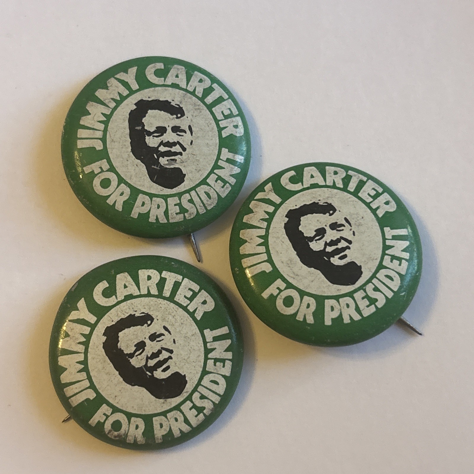 Jimmy Carter For President 1.2″ political campaign pin pinback button 1976
