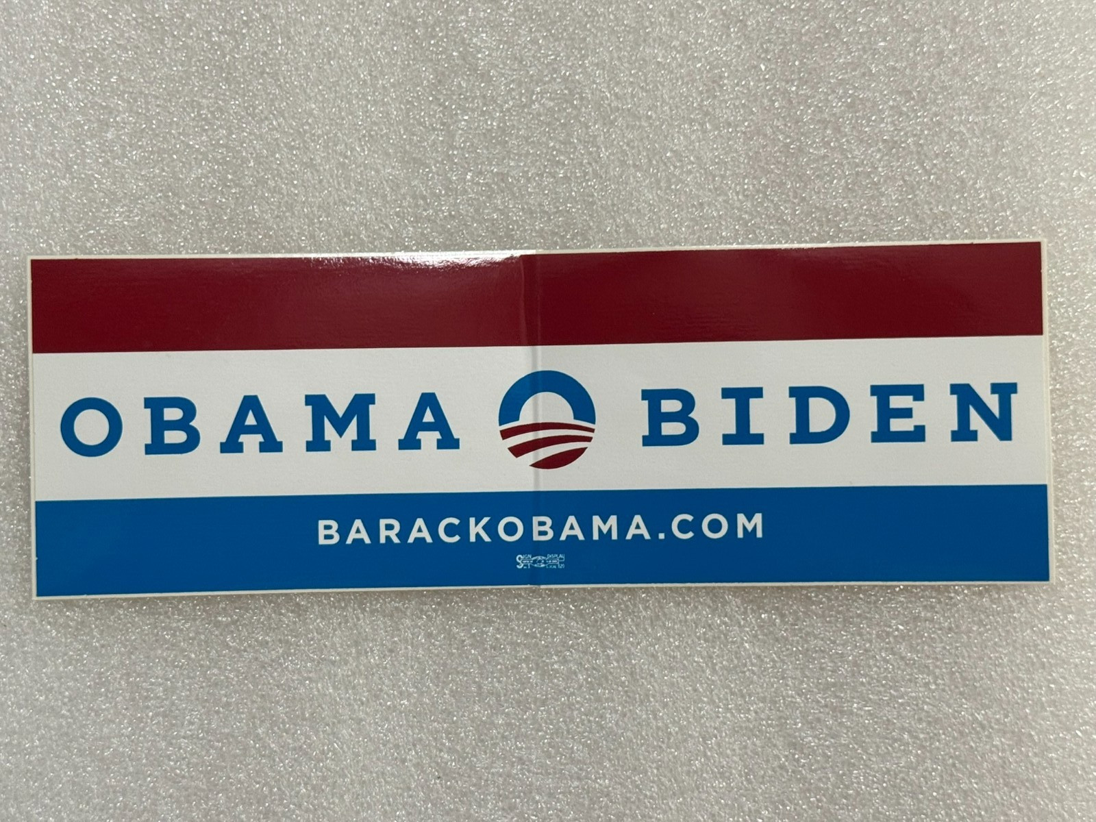 2012 Election Campaign Barack Obama Joe Biden Bumper Sticker 9”x3” Collectible