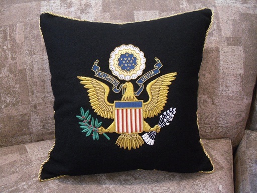 Great Seal Presidential Top Quality Embroidered Pillow – Great Gift Item!