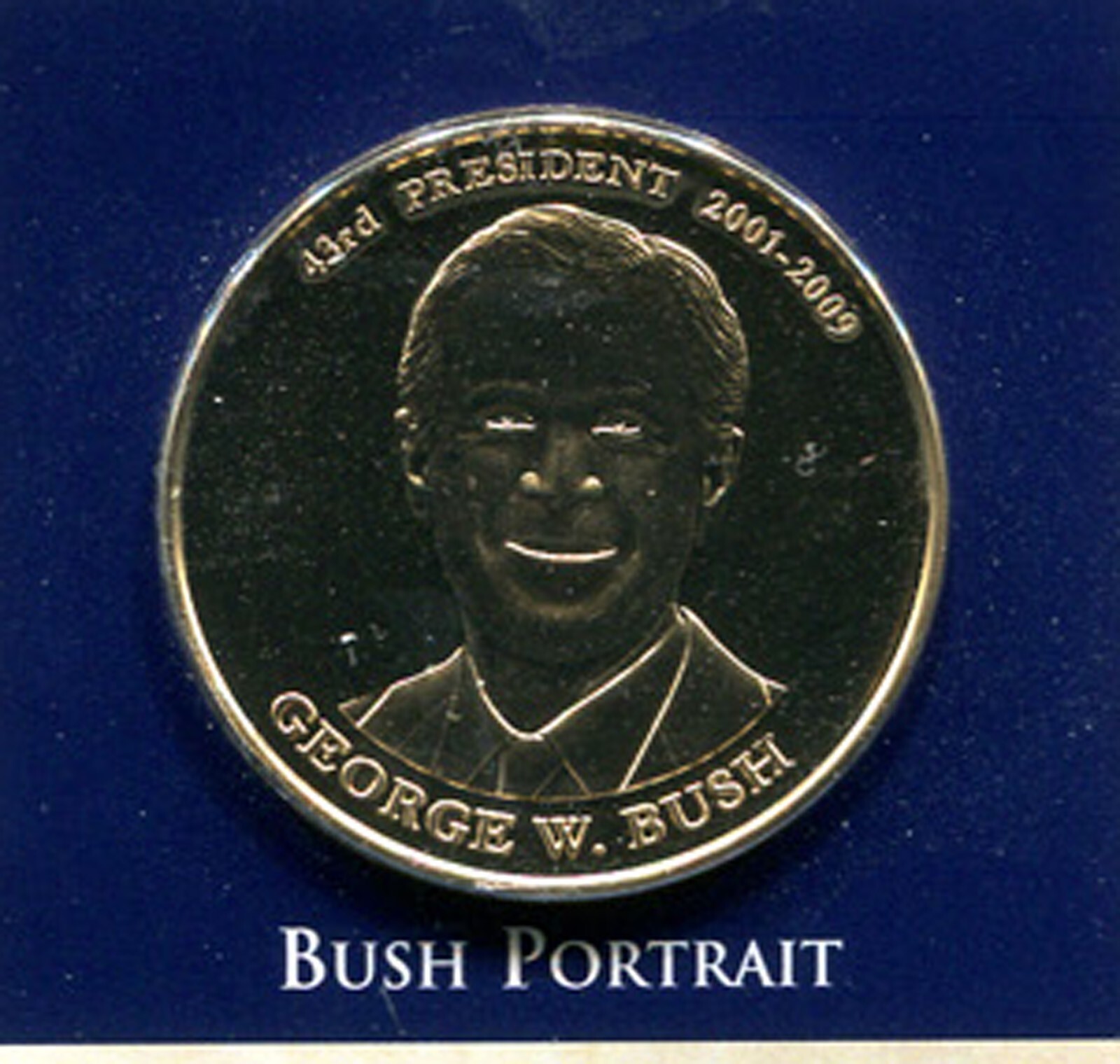 GEORGE W. BUSH PRESIDENTIAL MEDAL (I987) 43rd PRESIDENT