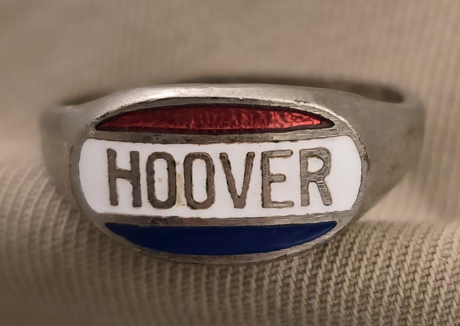 1928 Herbert Hoover Sterling Silver Enameled Presidential Campaign Ring!