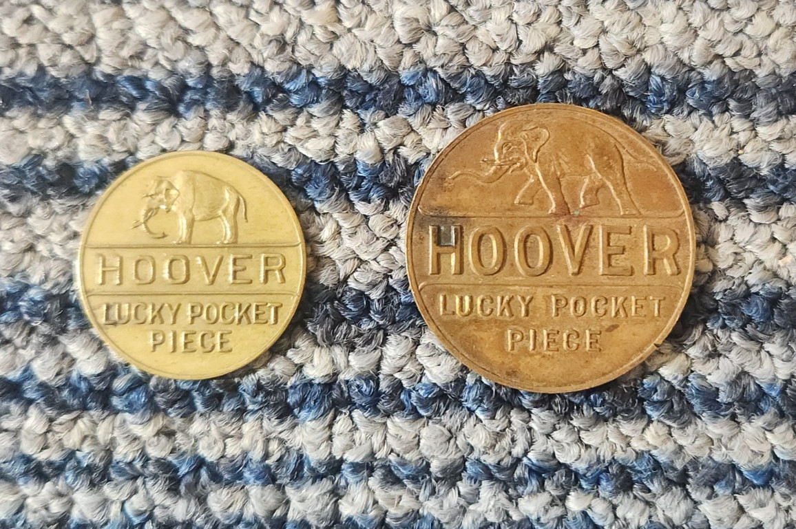 RARE VARIATIONS 1928 HERBERT HOOVER LUCKY POCKET PIECE PROSPERITY TOKEN 32mm LG