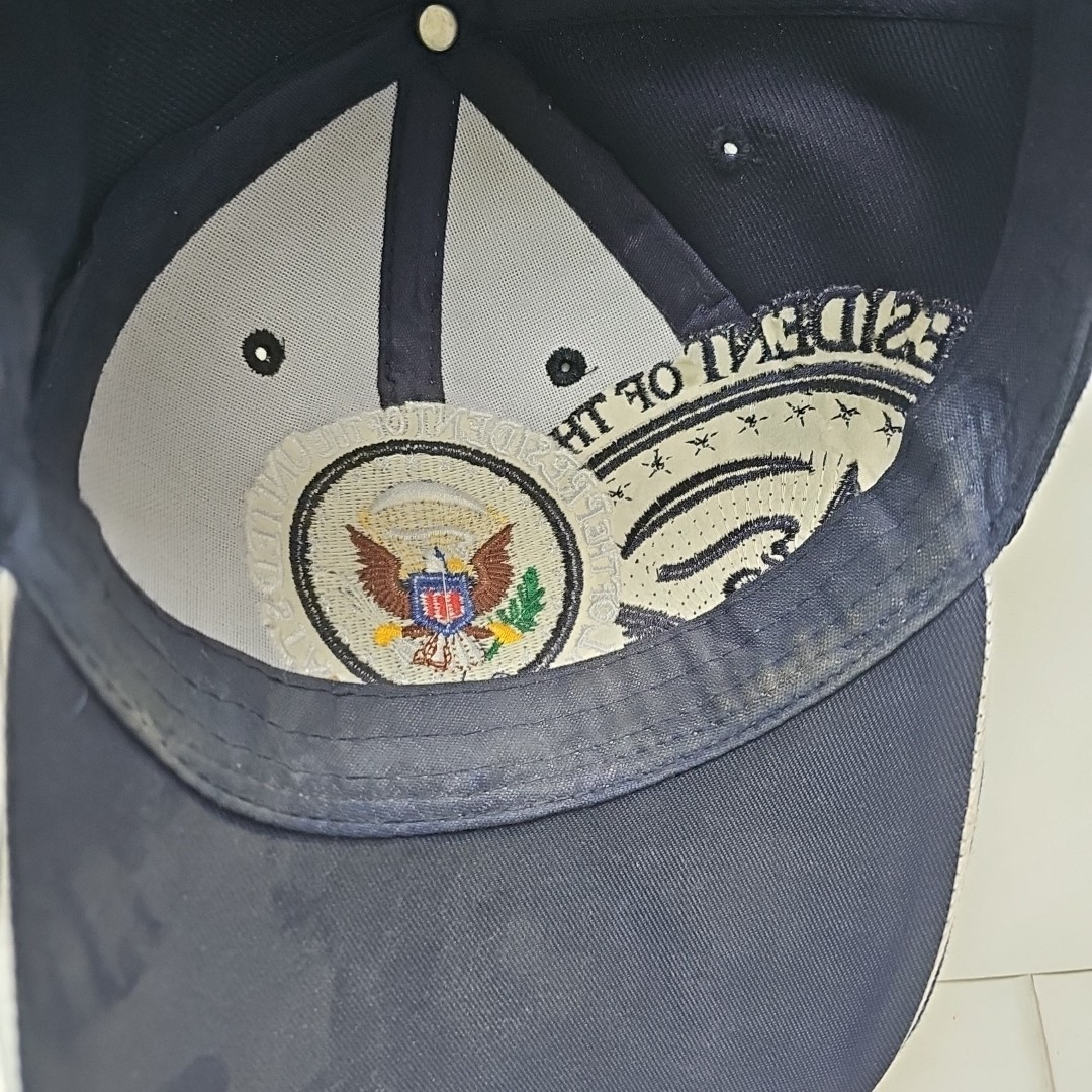 TRUMP Hat Blue Eagle SEAL MAGA President Signature Trucker Cap 45th