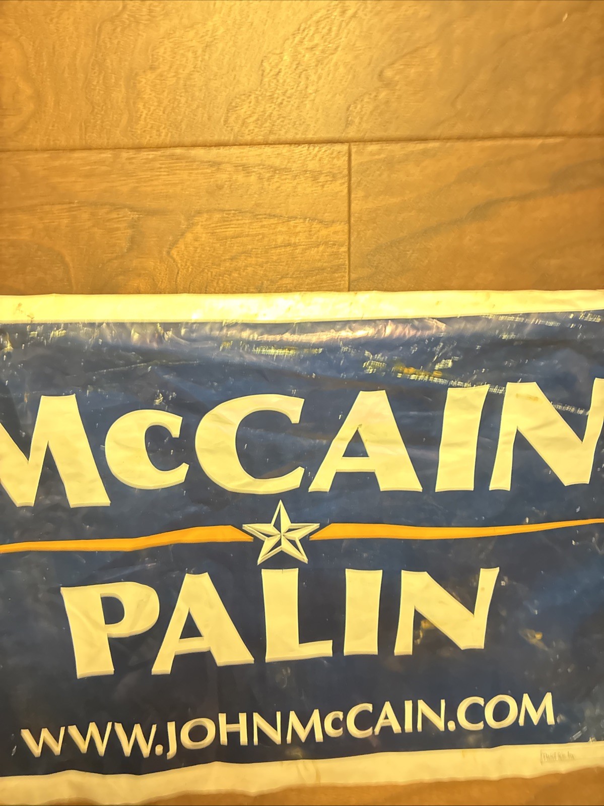 John McCAIN Sarah PALIN Poly Bag YARD Lawn SIGN 2008 Presidential Campaign 26×16
