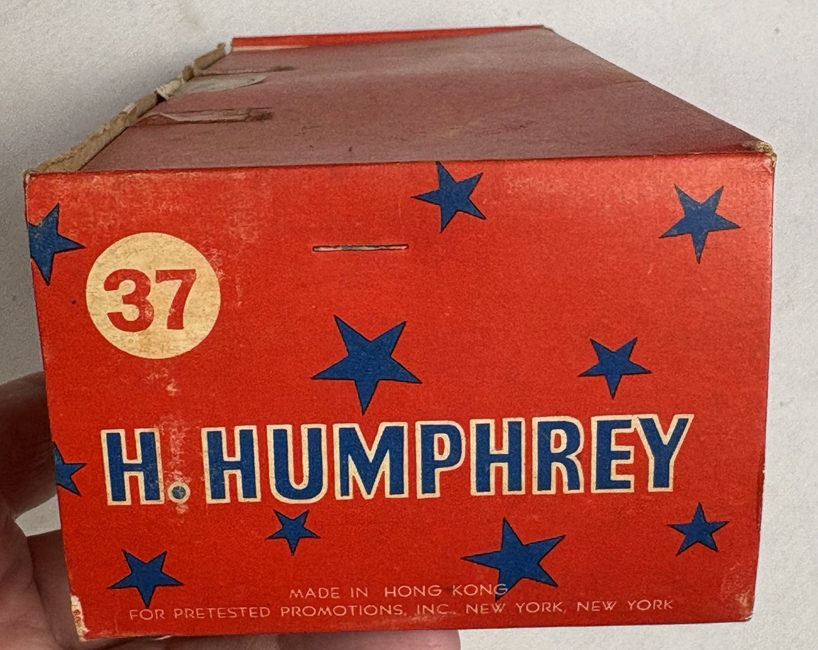1968 Hubert Humphrey Presidential Campaign Toy Box 24 Figures Sealed NOS Error