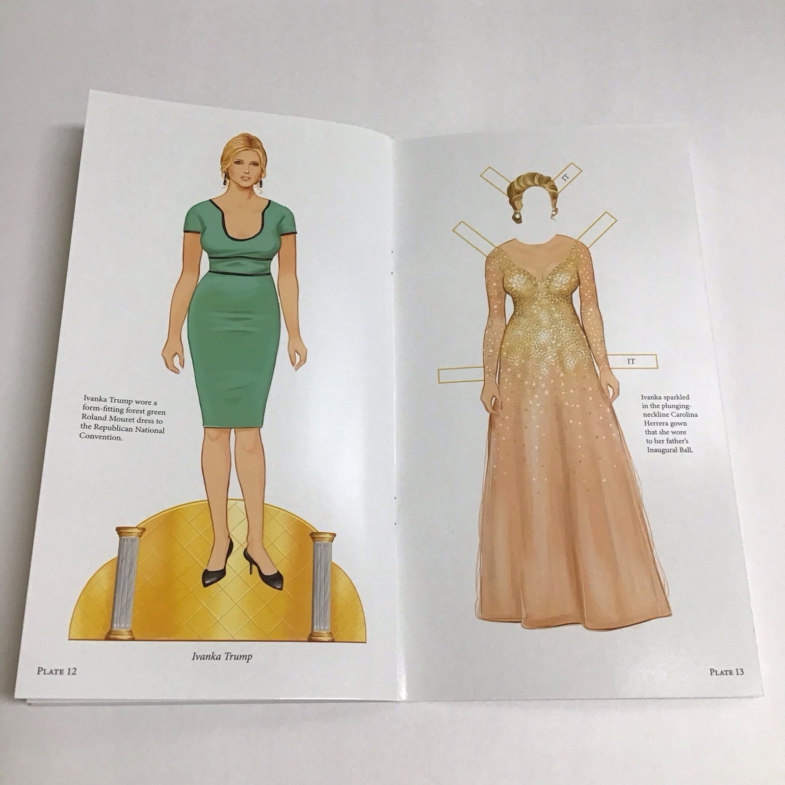 President Donald Trump Paper Dolls Book Inaugural Edition by Tim Foley 2017 NEW