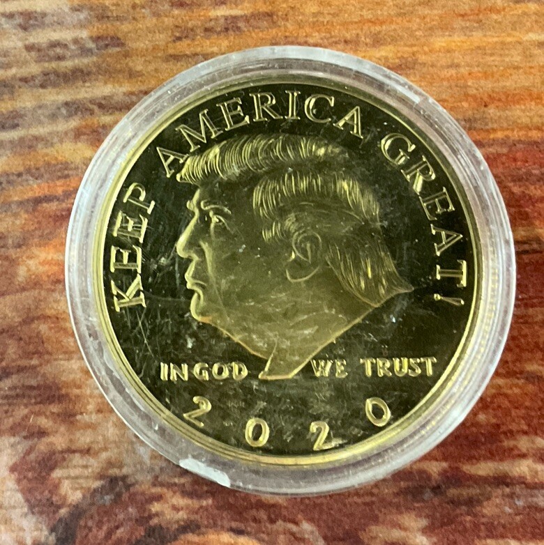 2020 Keep America Great Donald Trump Medal Gold Plated/Proof In Capsule
