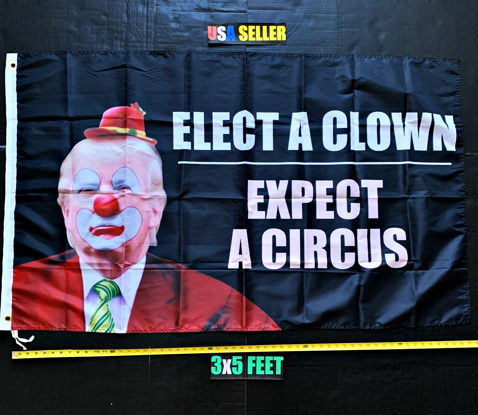 Joe Biden 2020 Flag FREE SHIPPING Harris Elect A Clown B USA Sign Poster 3×5′