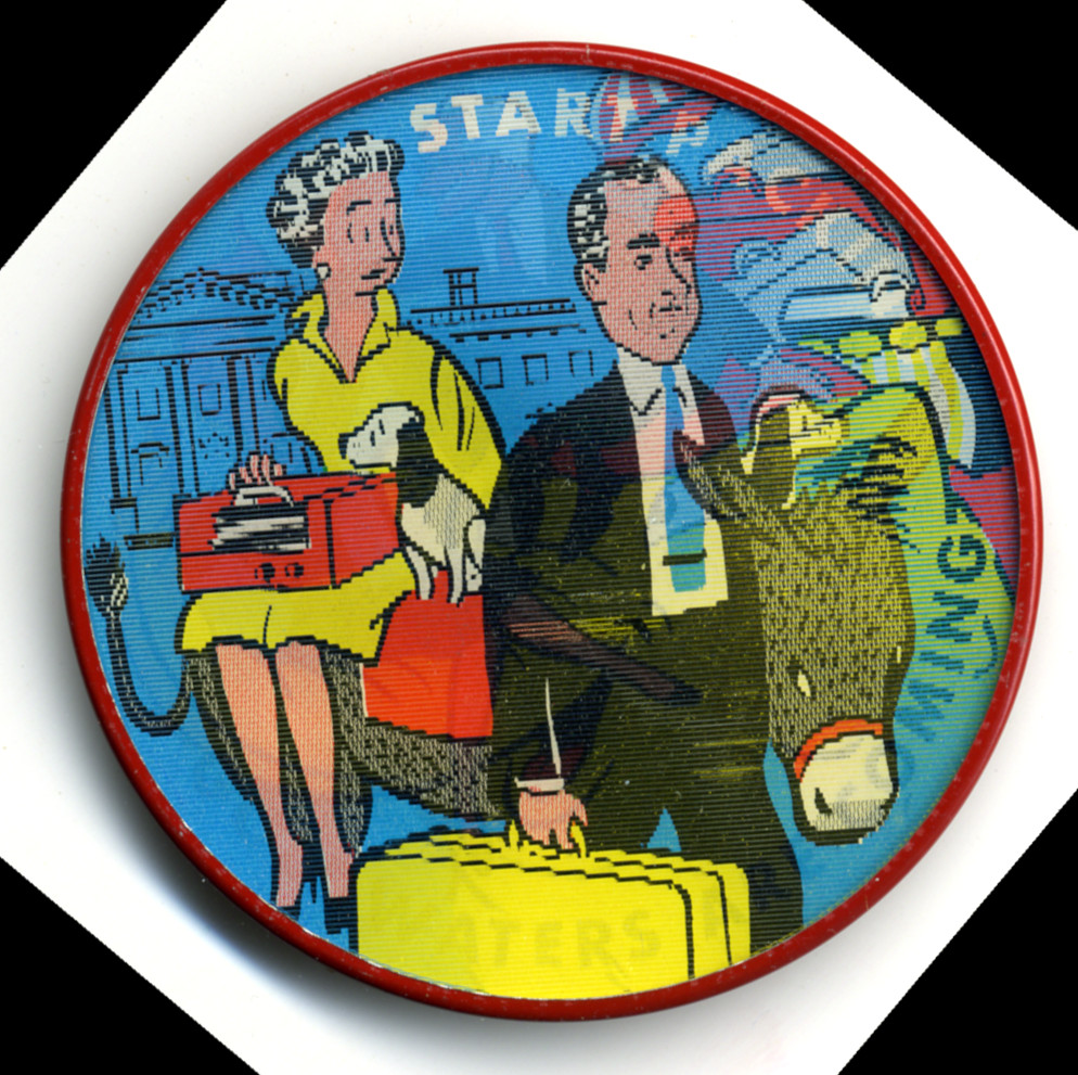 1964 GOLDWATER FOR PRESIDENT 3 INCH FLASHER CAMPAIGN BUTTON