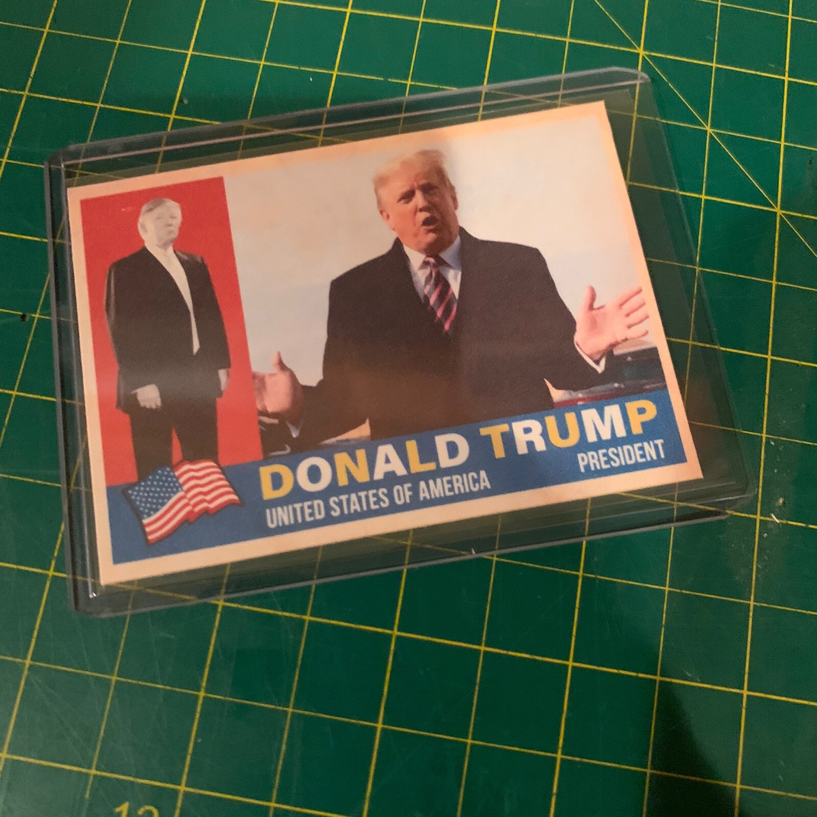 Donald Trump Novelty Custom 1960 Style Presidential Trading Card MAGA GOP