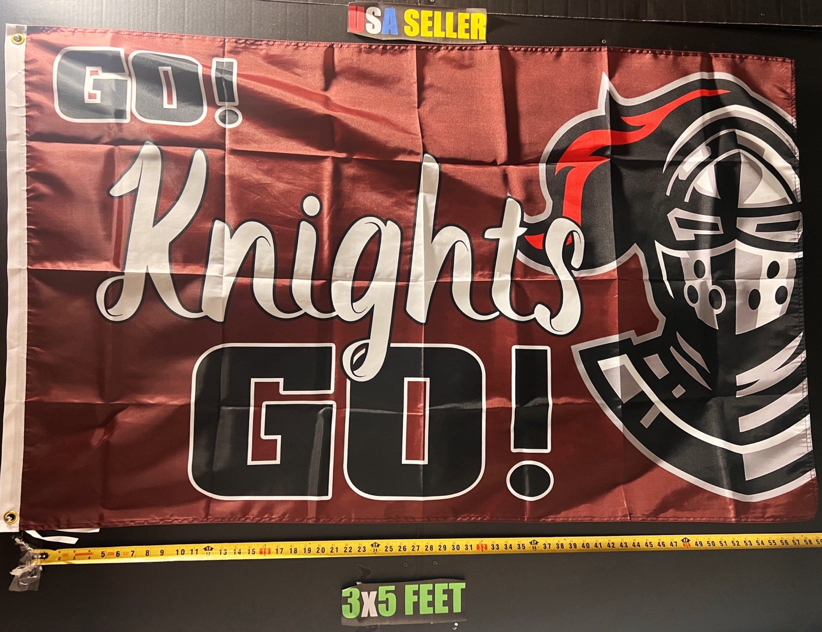 Knights Mascot Flag FREE USA SHIP High School Football Sports Fan USA Sign 3×5′