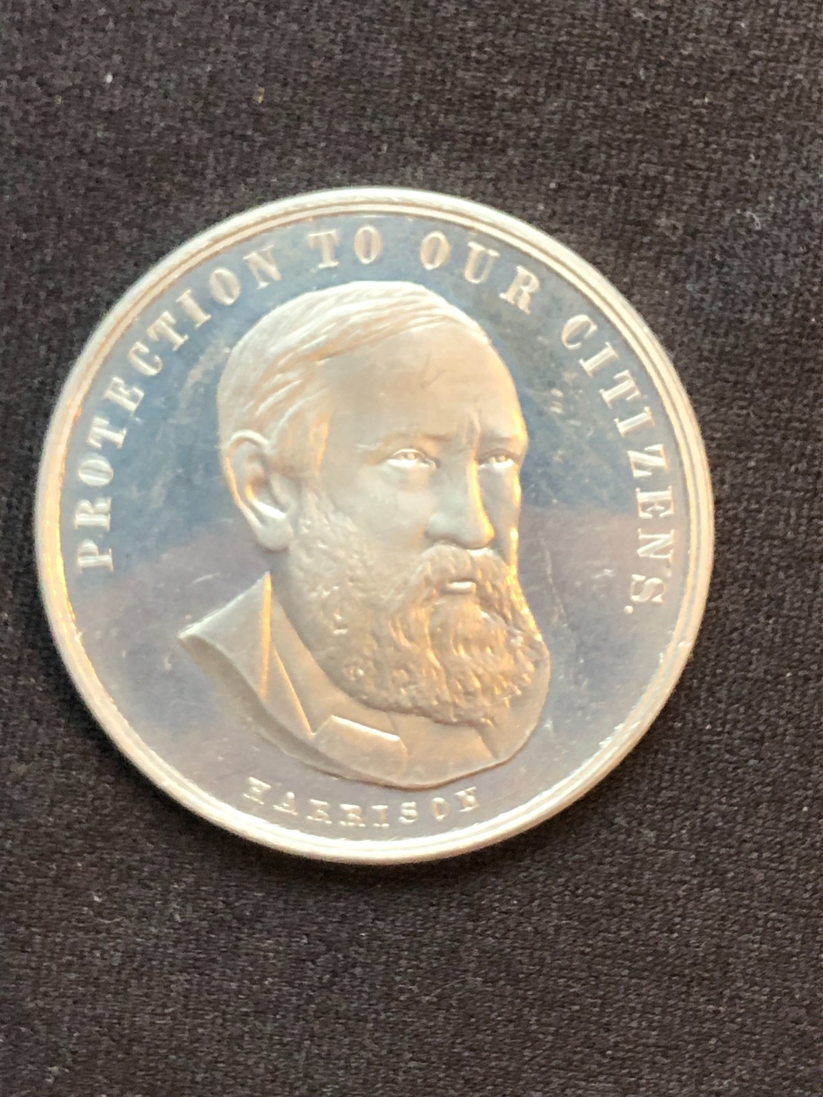 Benjamin Harrison 1892 Republican Presidential Candidate Political Token