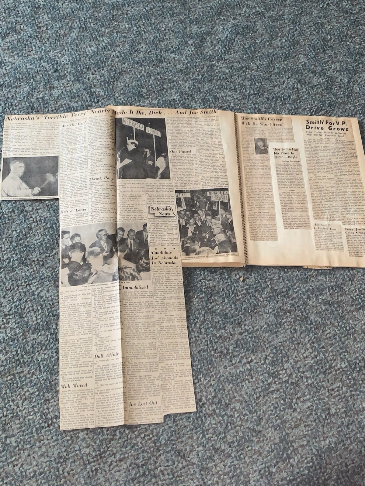 1956 President Eisenhower And GOP Convention Book With 53 Pages,w/Nebraska Ties!