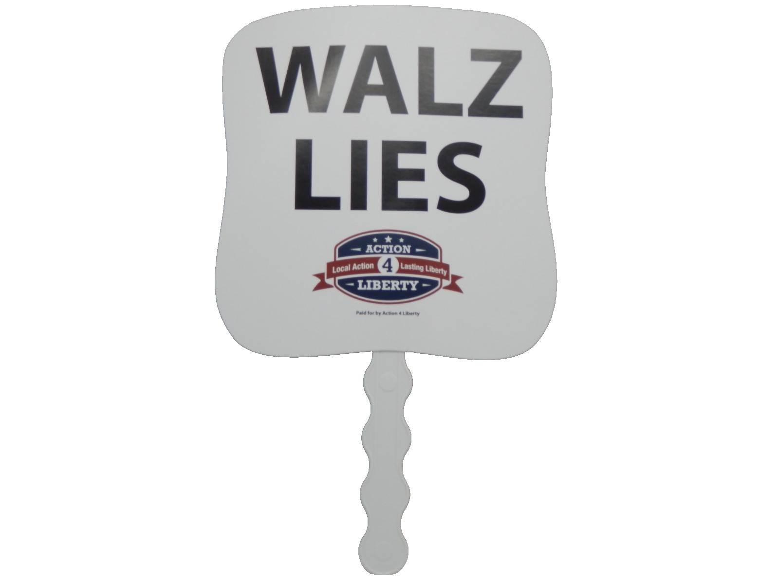 Tim Walz Anti Ad “Walz Lies” Fan From The Minnesota State Fair 2025 FREE S&H