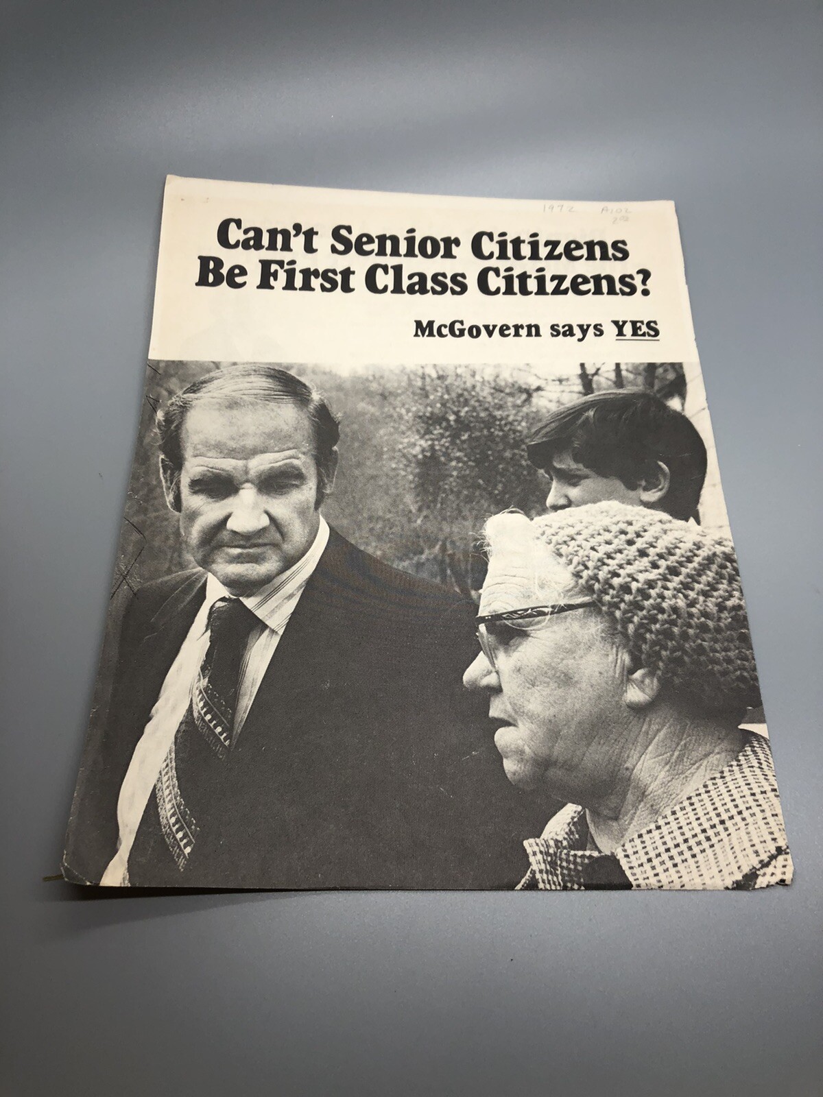 Can’t Senior Citizens be first class Citizens? McGovern Says YES Pamphlet