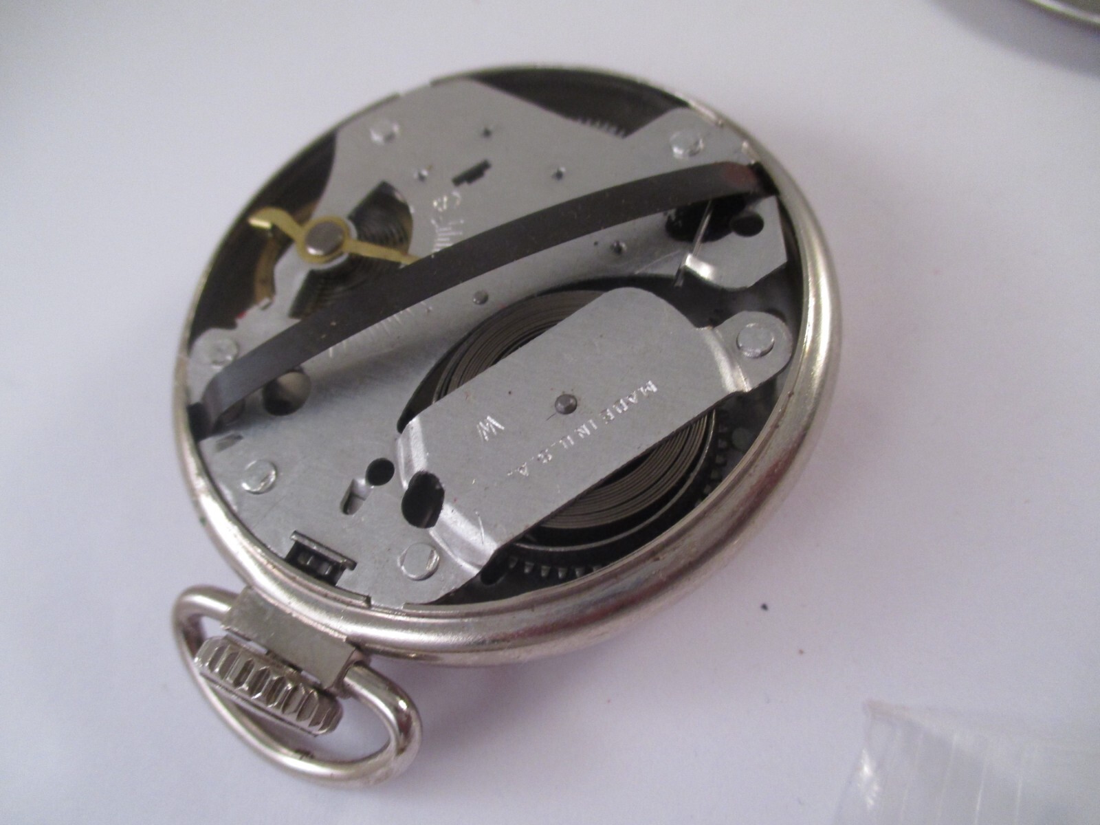RARE Vtg 1976 JIMMY CARTER WALTER MONDALE CAMPAIGN Advertising POCKET WATCH RUNS