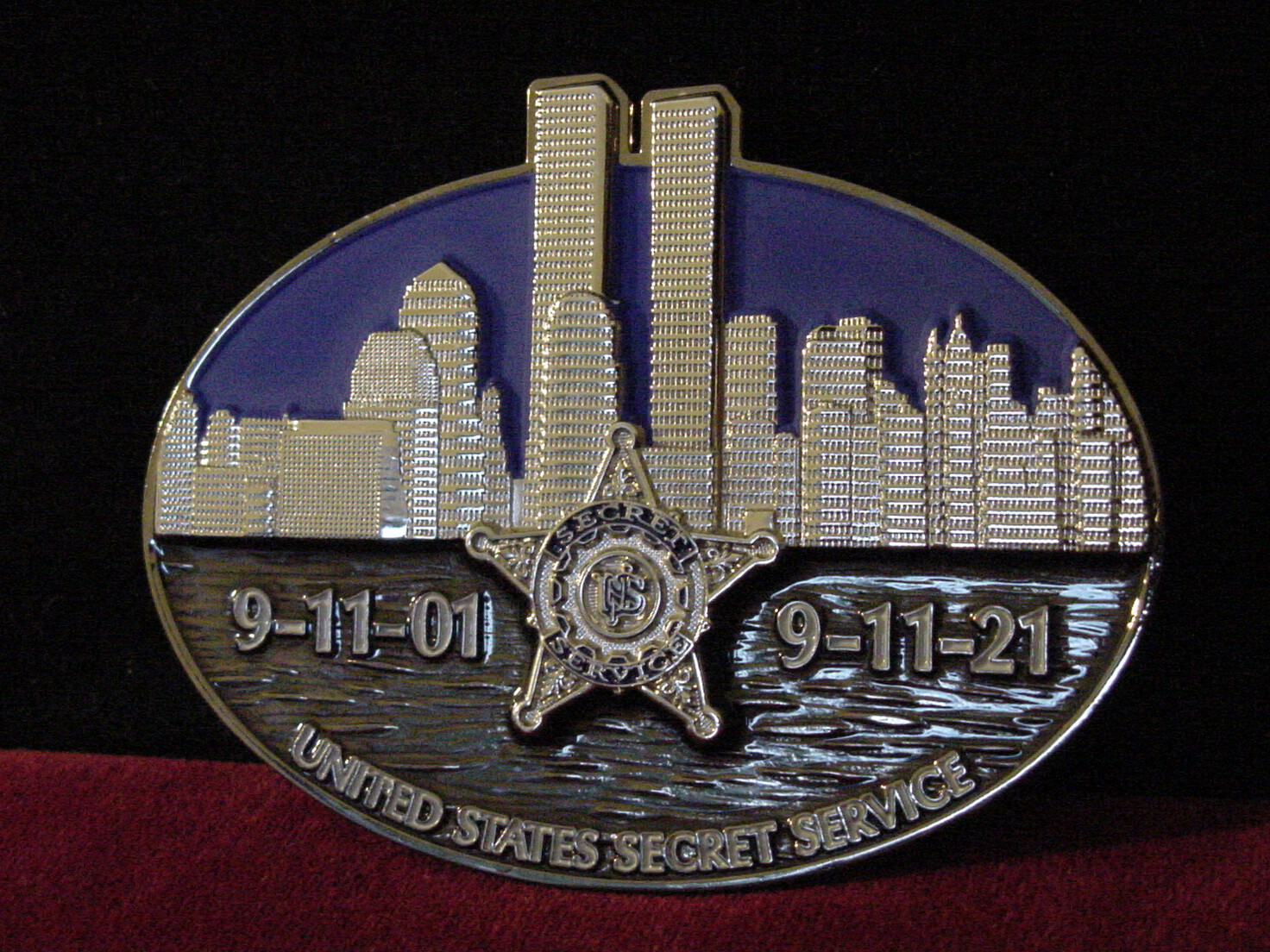 USSS US Secret Service 9/11 20th Anniversary 2021 Challenge Coin 3″