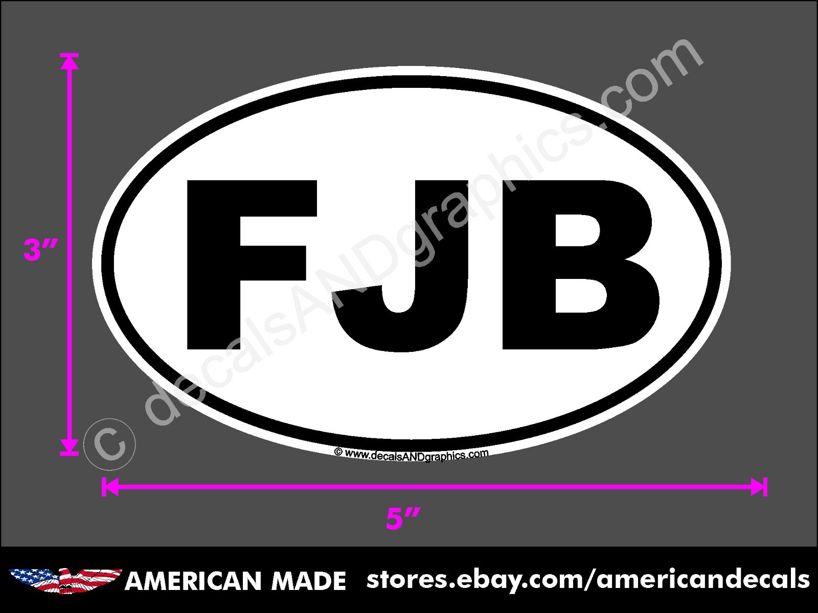 TRUMP 2024 FJB F**K JOE BIDEN ANTI DEMOCRAT MAGA STICKER DECAL WINDOW BUMPER