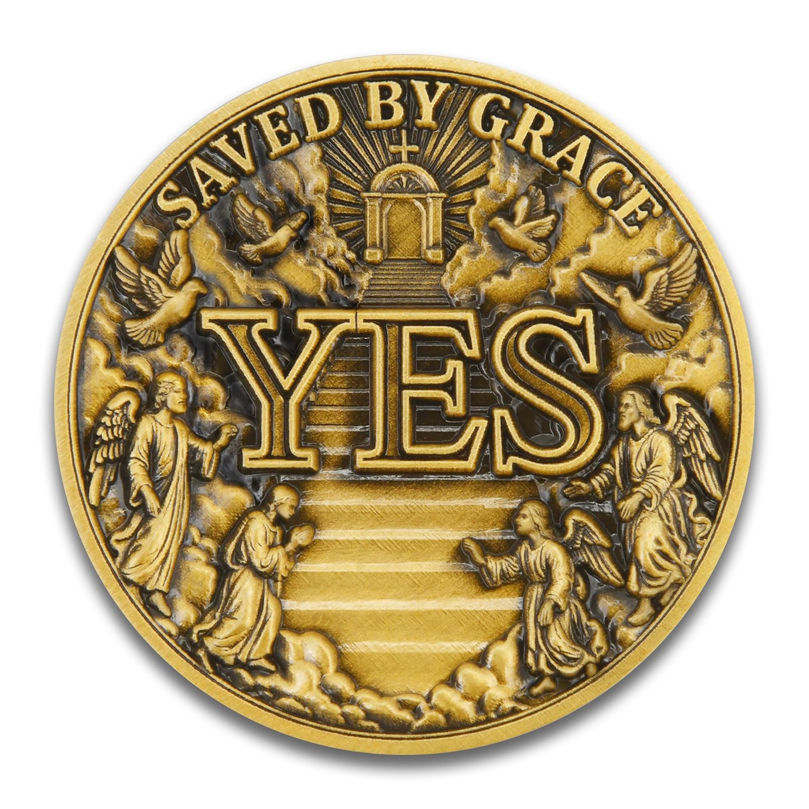Angel’s Gate Decision Coin – Dual-Sided YES/NO Flip Coin (Single Coin)