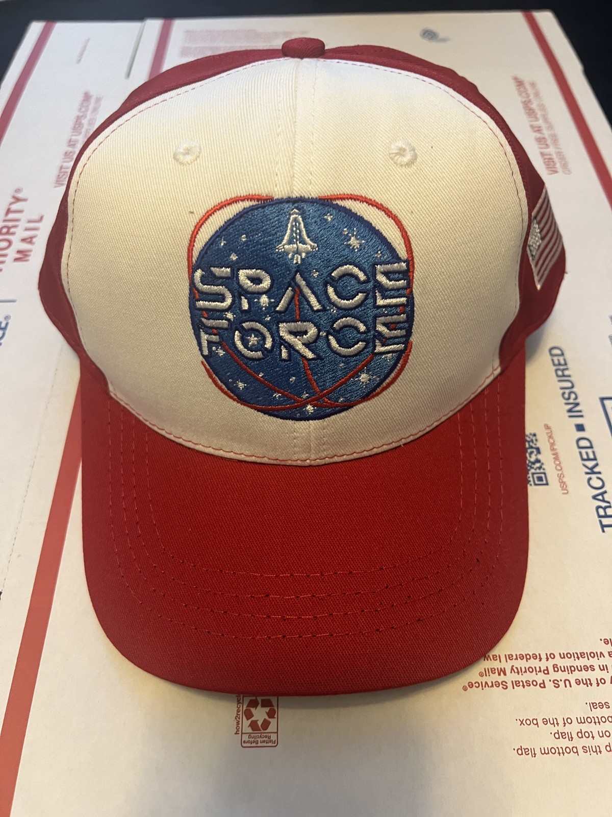 Official Donald Trump 2019 Space Force Cali Fame MAGA Hat White/Red
