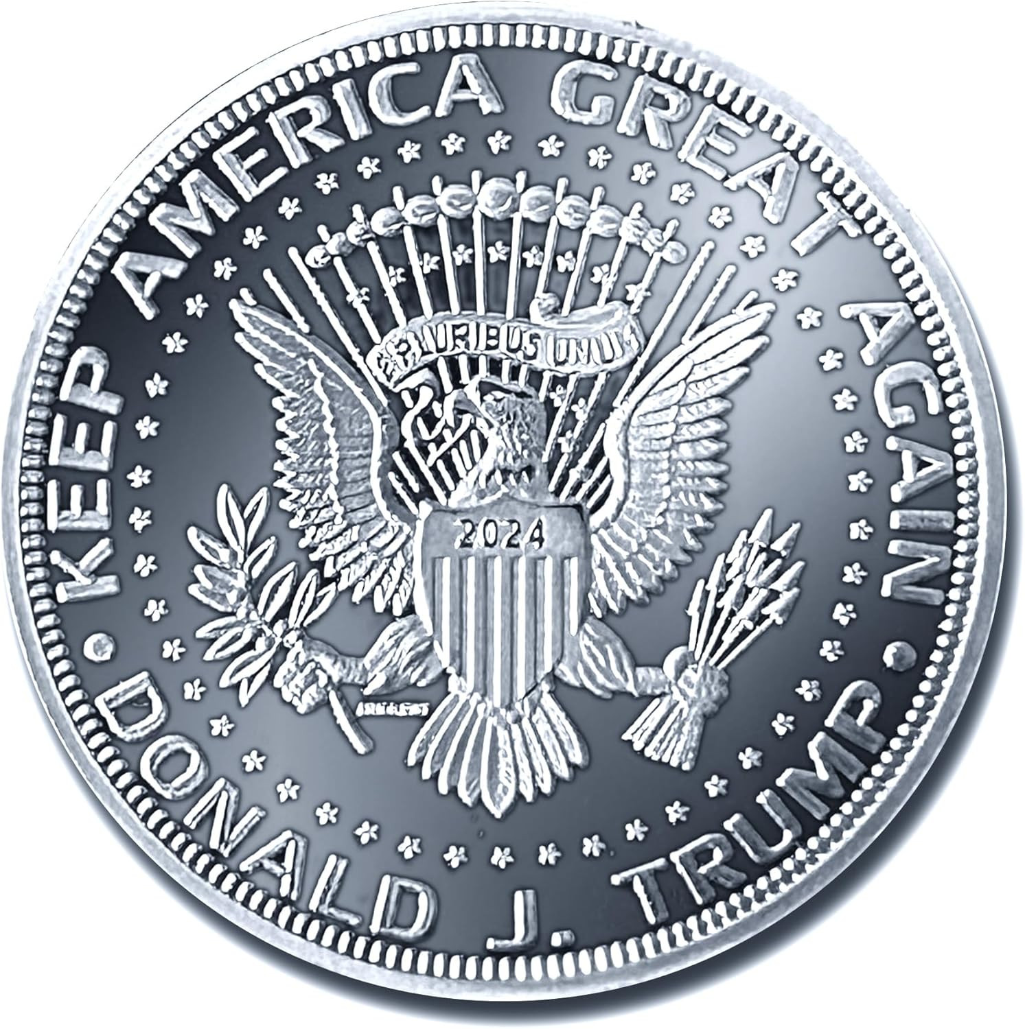 Donald Trump Silver Coin 2024 with Certificate of Authenticity, President Coin,