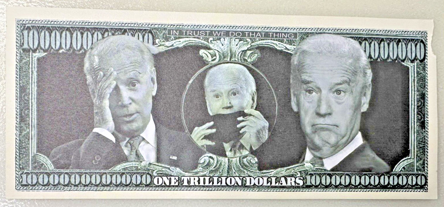 2024 Trump Gold Foil Currency with free Biden Note