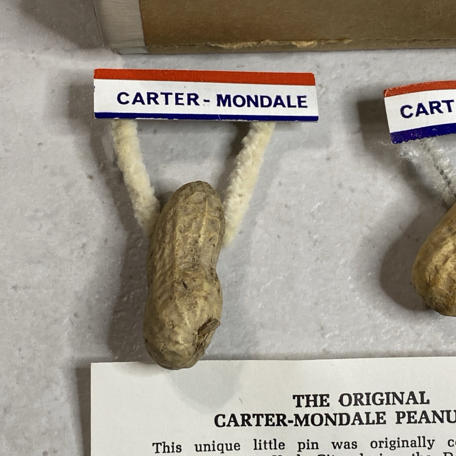 (2) Carter Mondale Peanut Pin Presidential Campaign Pin Button ‘76 Alan Garelick