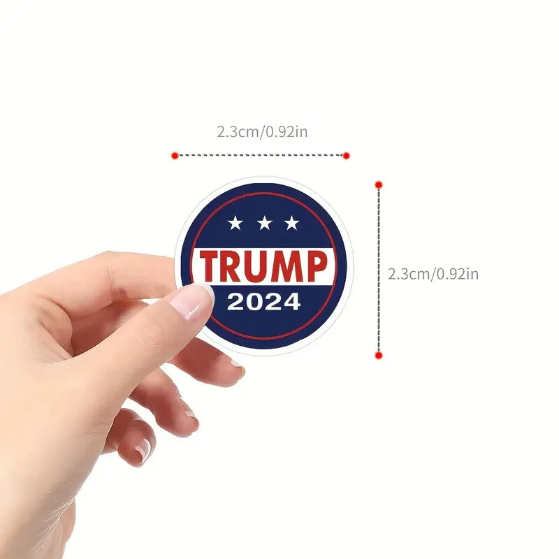💥10PCS SET DONALD TRUMP 2024 PRESIDENT CAMPAIGN MAGA SEALS LABELS STICKERS NEW!