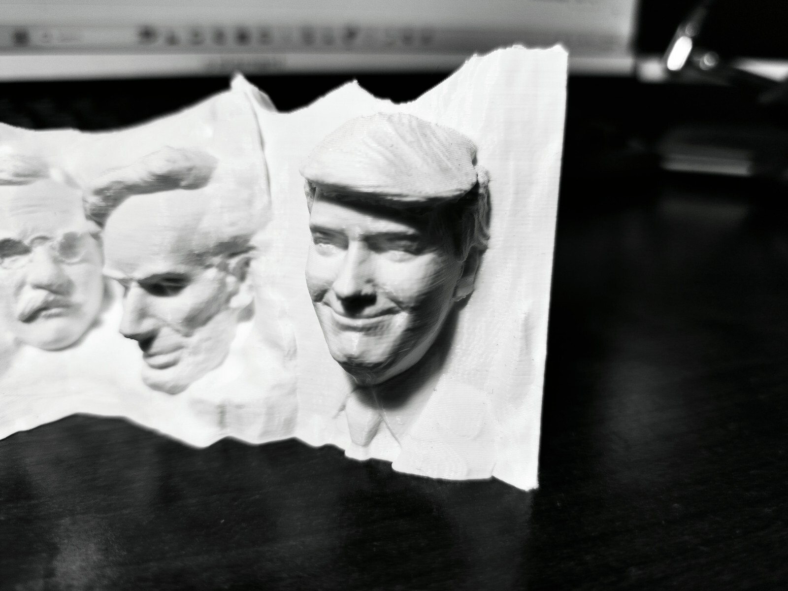 6″ Smiling President Donald Trump Mount Rushmore TrumpMore MAGA 3D Printed White