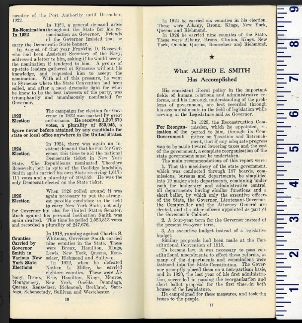 1928 WHAT EVERYBODY WANTS TO KNOW GOV ALFRED SMITH DEMOCRAT NOMINEE HOOVER NY