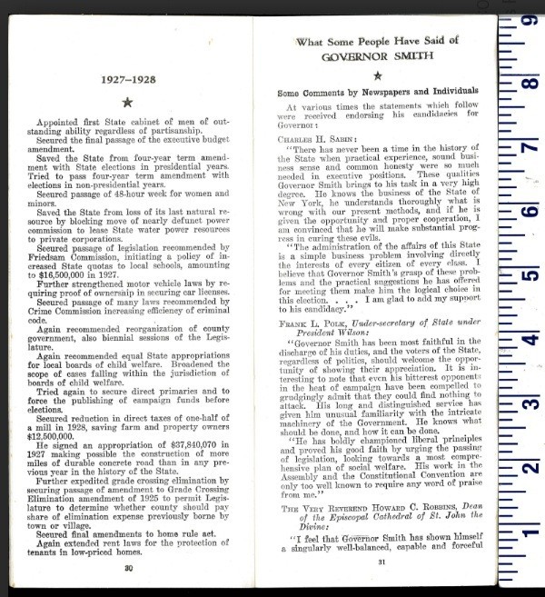 1928 WHAT EVERYBODY WANTS TO KNOW GOV ALFRED SMITH DEMOCRAT NOMINEE HOOVER NY