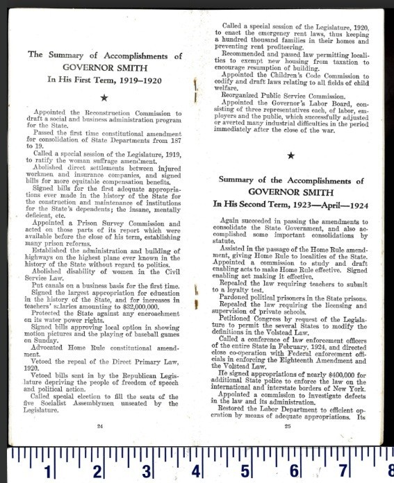 1928 WHAT EVERYBODY WANTS TO KNOW GOV ALFRED SMITH DEMOCRAT NOMINEE HOOVER NY