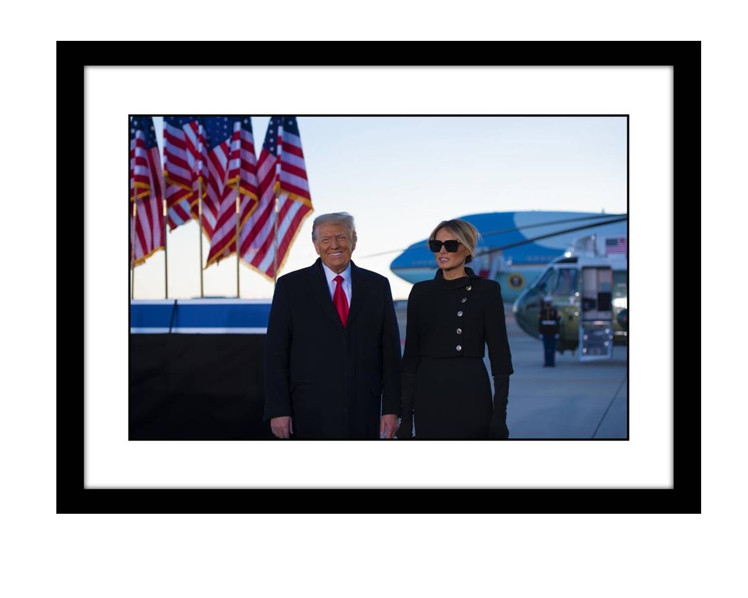 Donald and Melania Trump 5×7 photo print US president American Flag