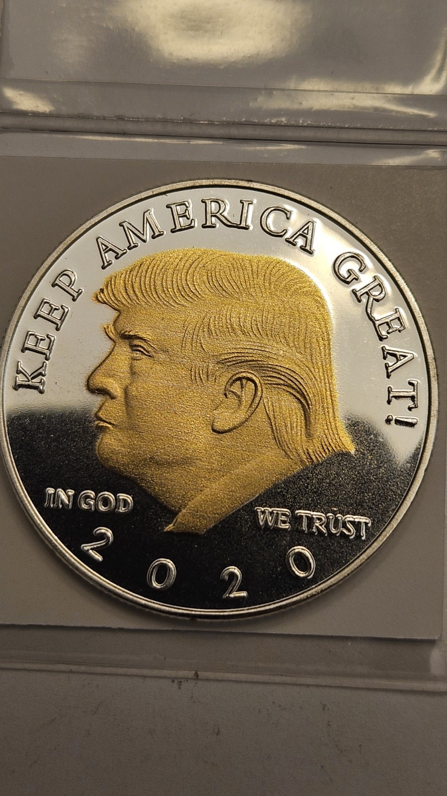 Donald Trump Liberty 2020 Gold Layered Coin