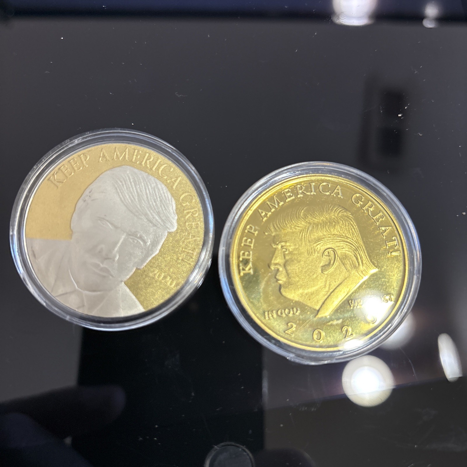 2020 DONALD TRUMP “KEEP AMERICA GREAT” x2 Mint Coins
