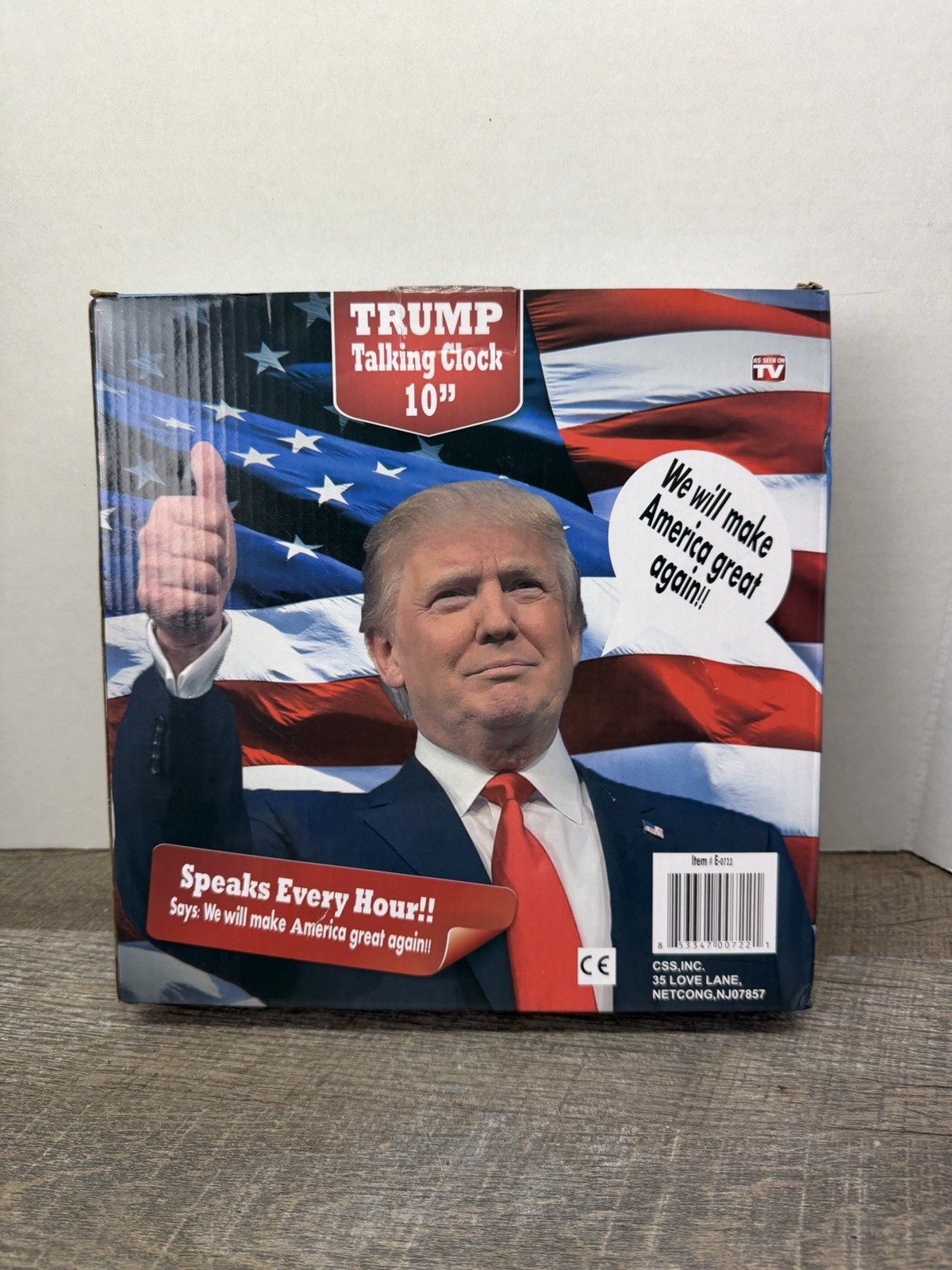 NEW▪︎President Donald Trump Talking Clock Let’s Make America Great Again! NIB