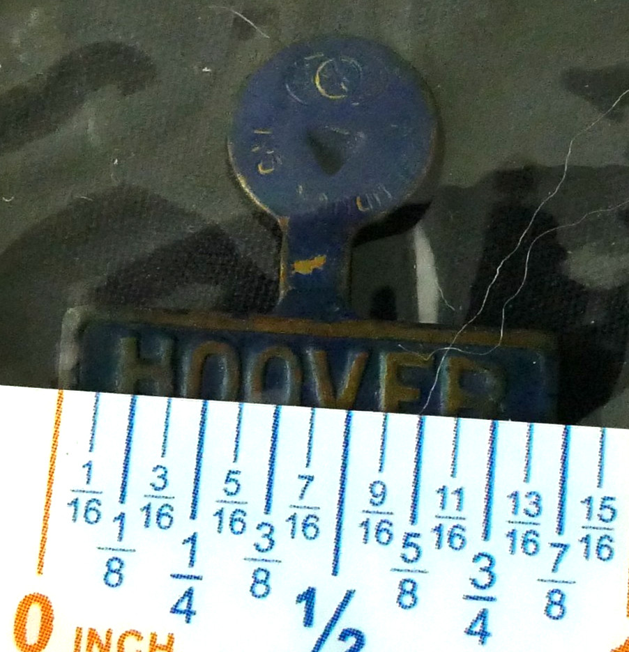 1928 Herbert Hoover Blue Enamel Presidential Campaign Tab Pin Button 3/4″