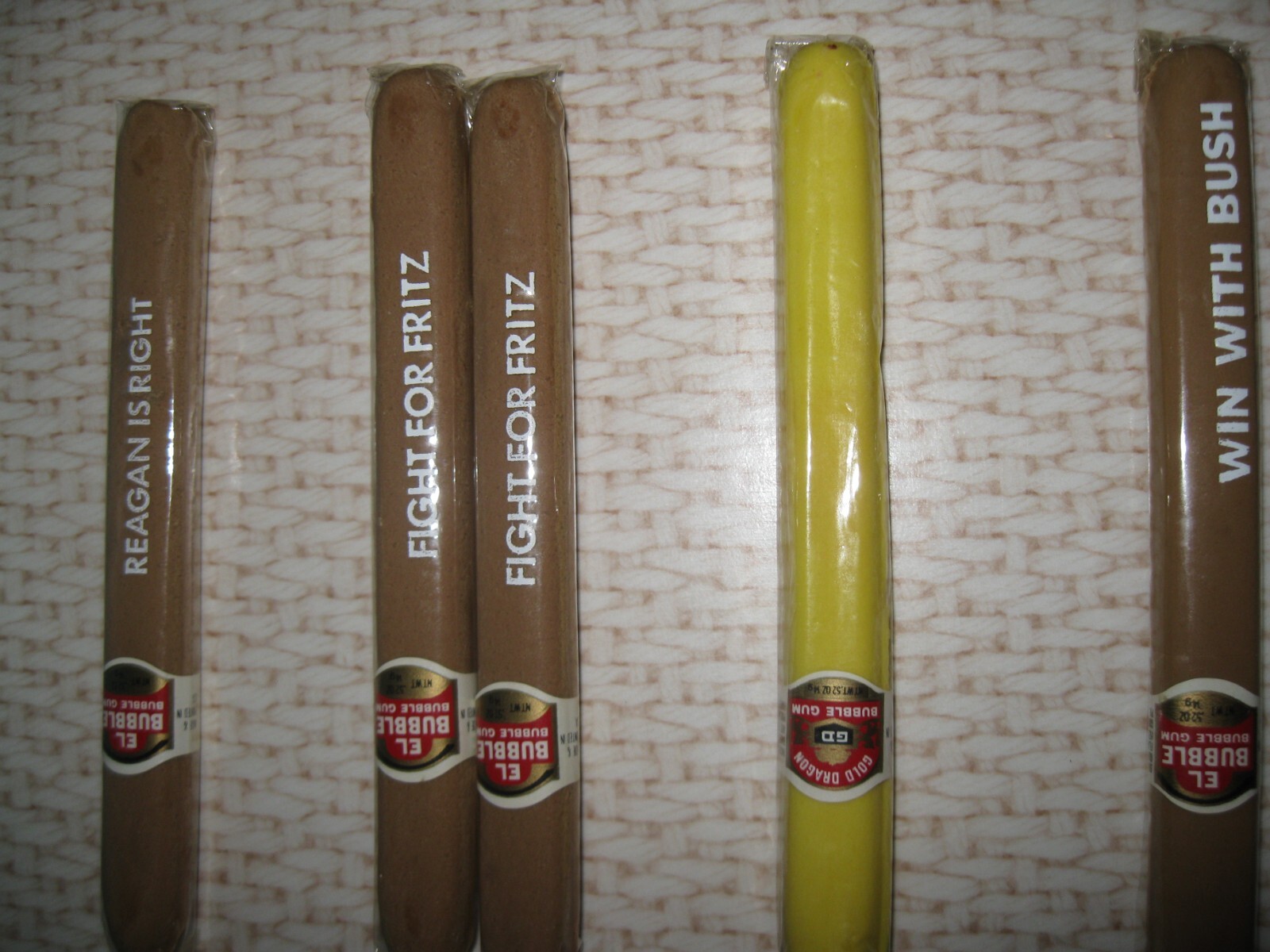EL BUBBLE GUM & GOLD DRAGON CIGARS -REAGAN – FRITZ & BUSH