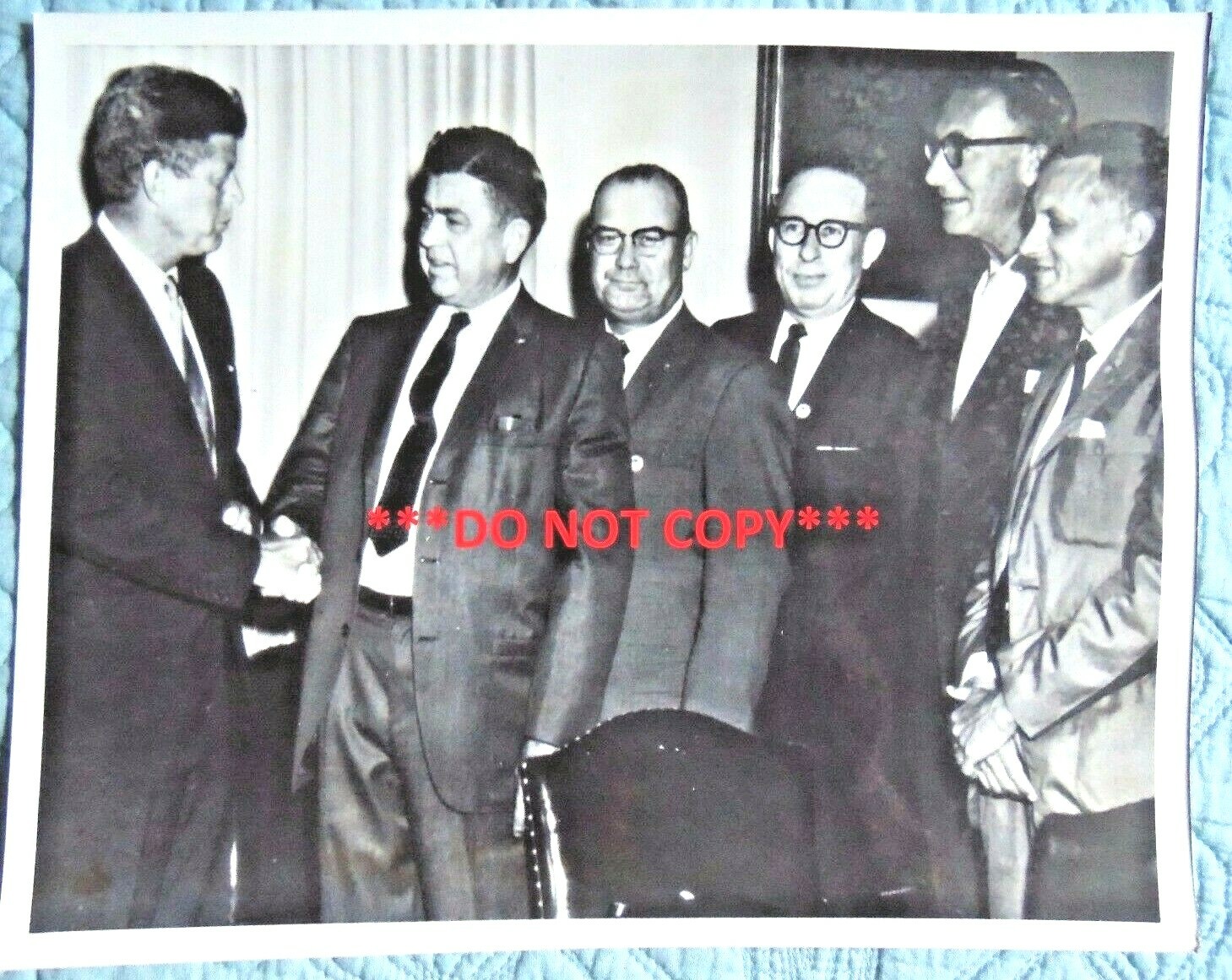 1960 Senator Kennedy JFK President Estes Kefauver Photo & US Senate Memorandum