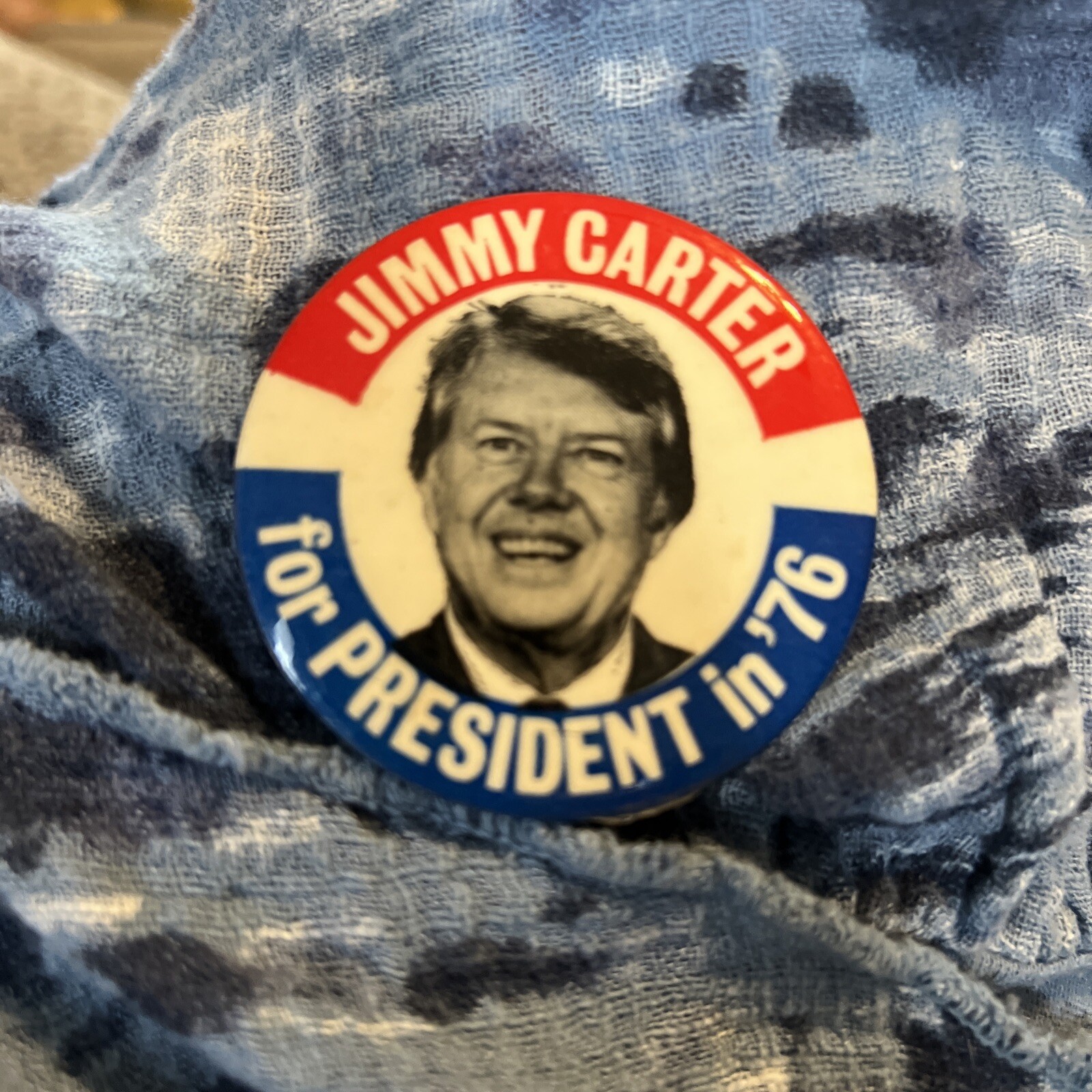 Jimmy Carter for President 1976 Campaign Button Pin Georgia Democrat Candidate