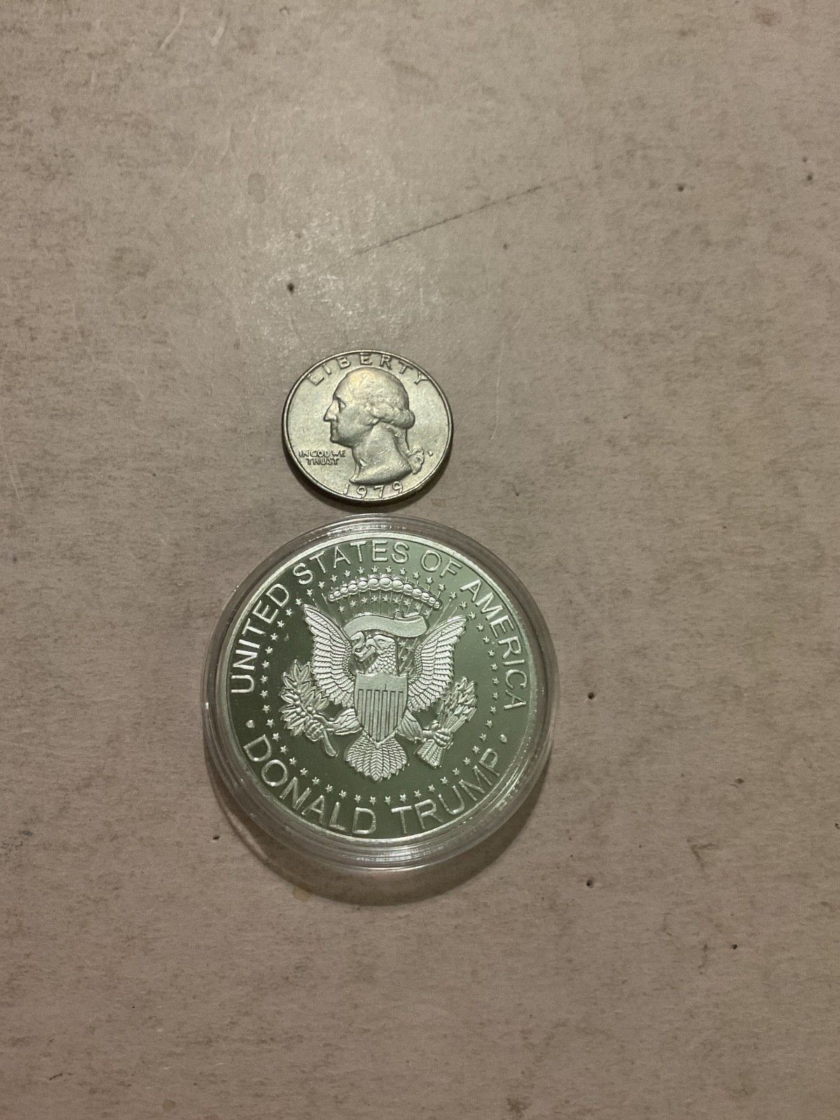 2025 President Donald Trump Commemorative Keep America Great Coin Metal Silver