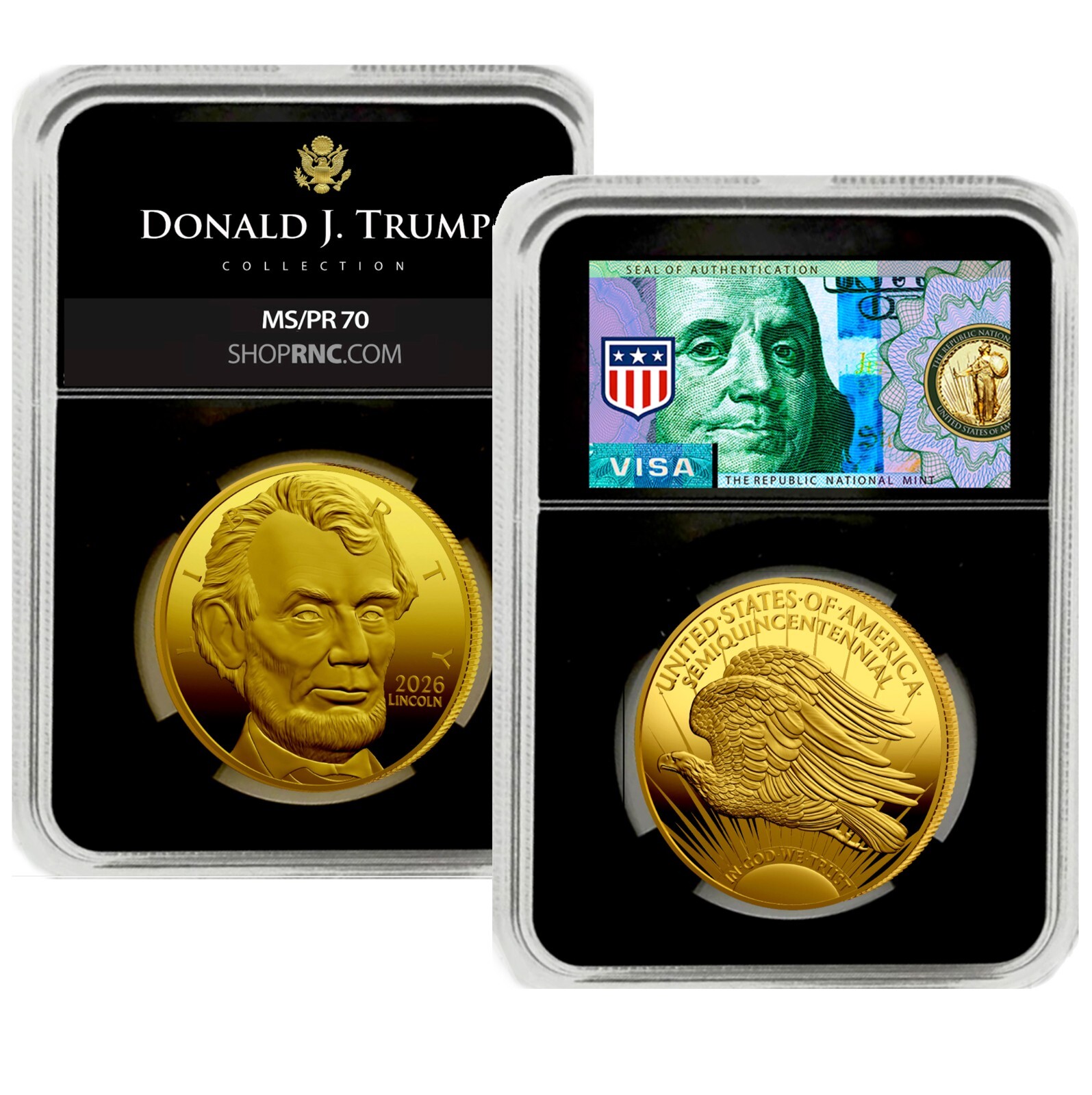 2026 Abraham Lincoln Gold Coin Double Eagle Commemorative American Eagle