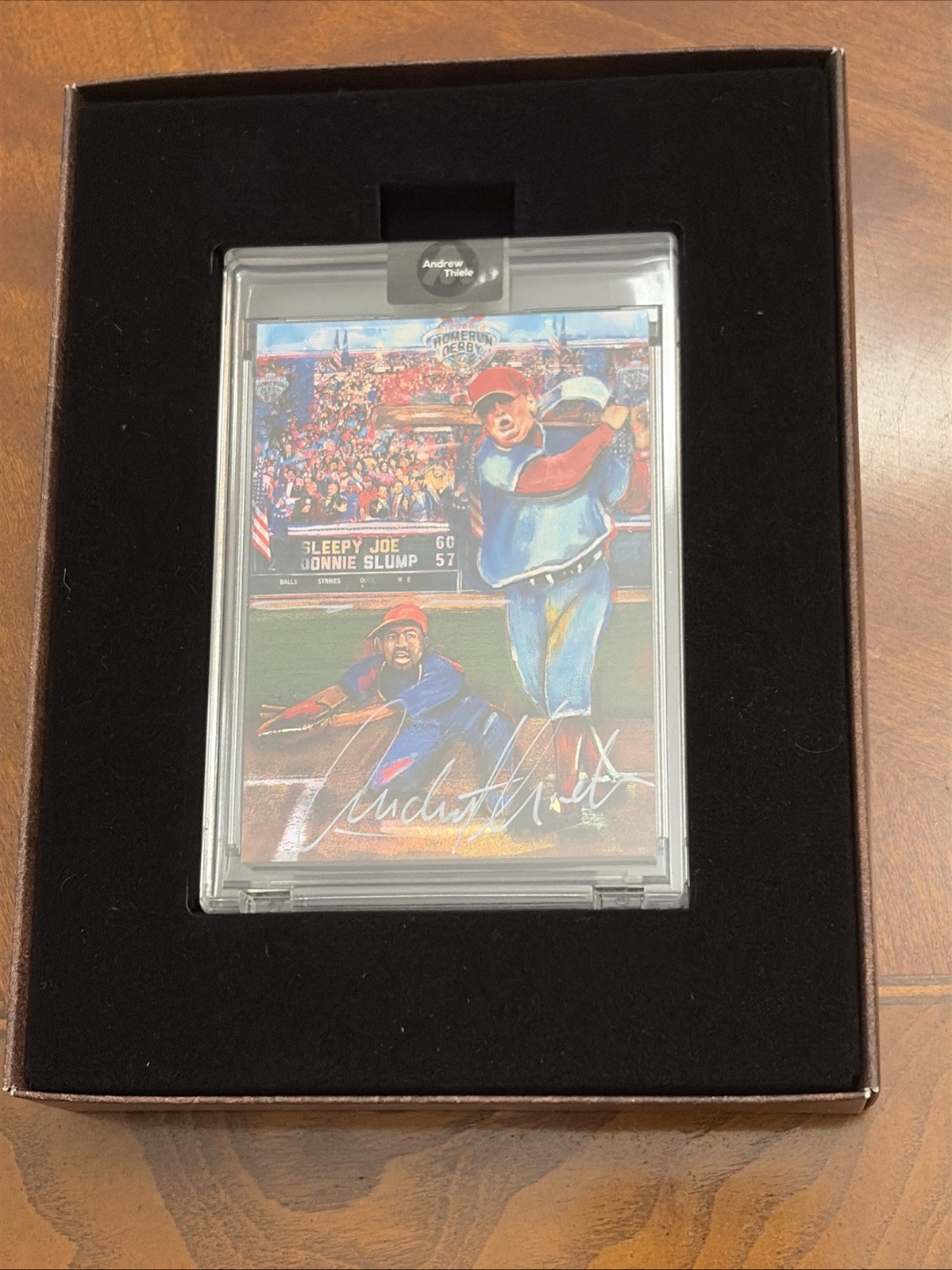 Andrew Thiele Auto to 50 Presidential Home Run Derby Trump vs Biden PR 720