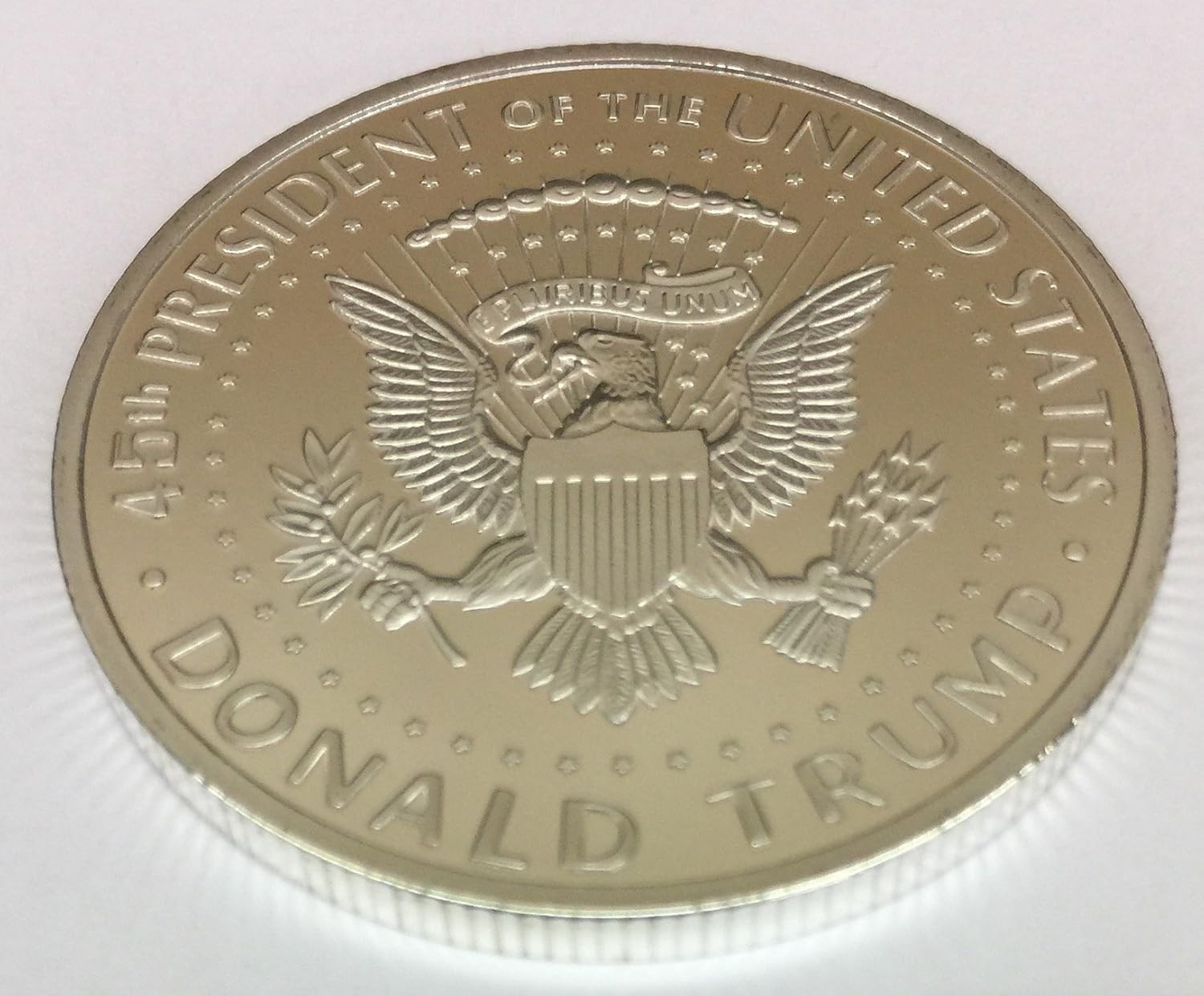 Hand-Crafted 2017 Donald Trump Silver Coin with Eagle Seal – Gift Ready Novelty